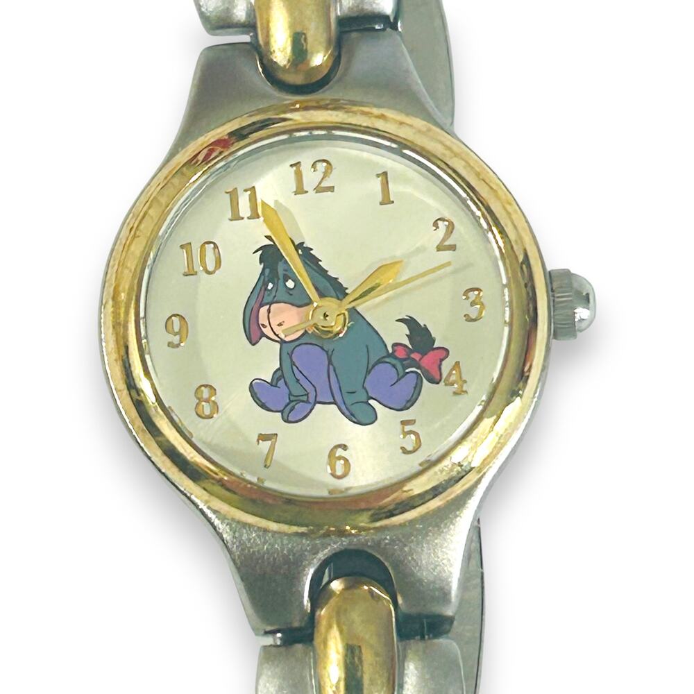 Eeyore Watch Disney Pooh Quartz 22mm 2 Tone Bracelet